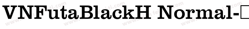VNFutaBlackH Normal字体转换